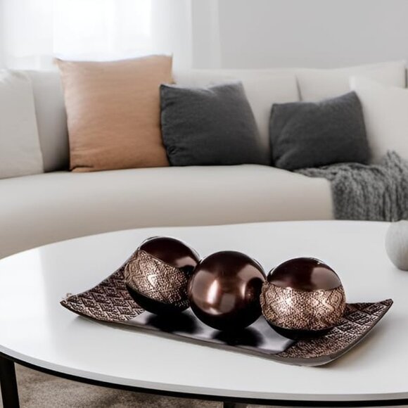 Creative Scents Dublin Home Decor Tray and Orbs Set - Picture 2 of 4